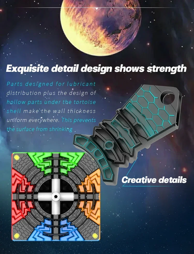 [Picube] DianSheng 9 M Cubo Mágico Magnético de Velocidade Stickerless Profissional Fidget Toys DianSheng Galaxy 9x9 M Cubo Mágico Quebra-cabeça