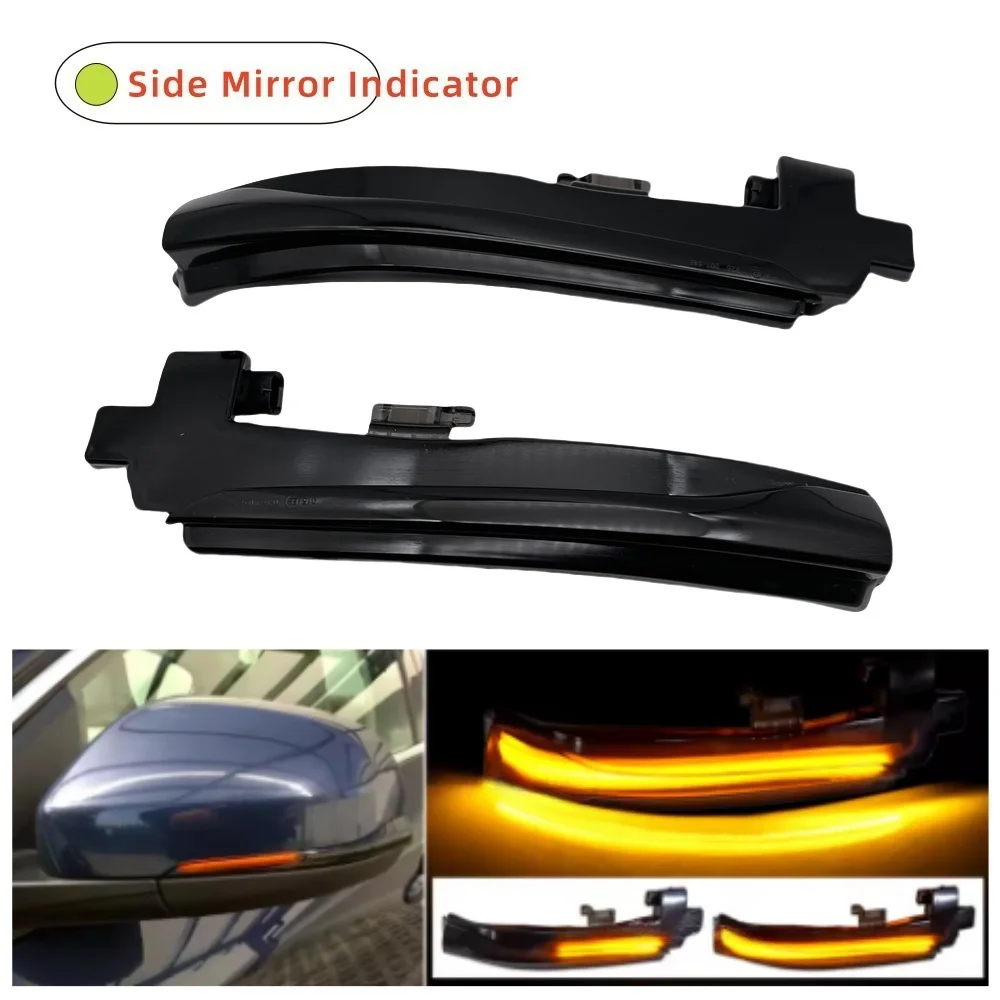 

New 2X LED Sequential Dynamic side mirror blinker Light Turn Signal Lamp For Volvo S60 CC S60 II S80 II V40 CC 40 II V60 V60 CC