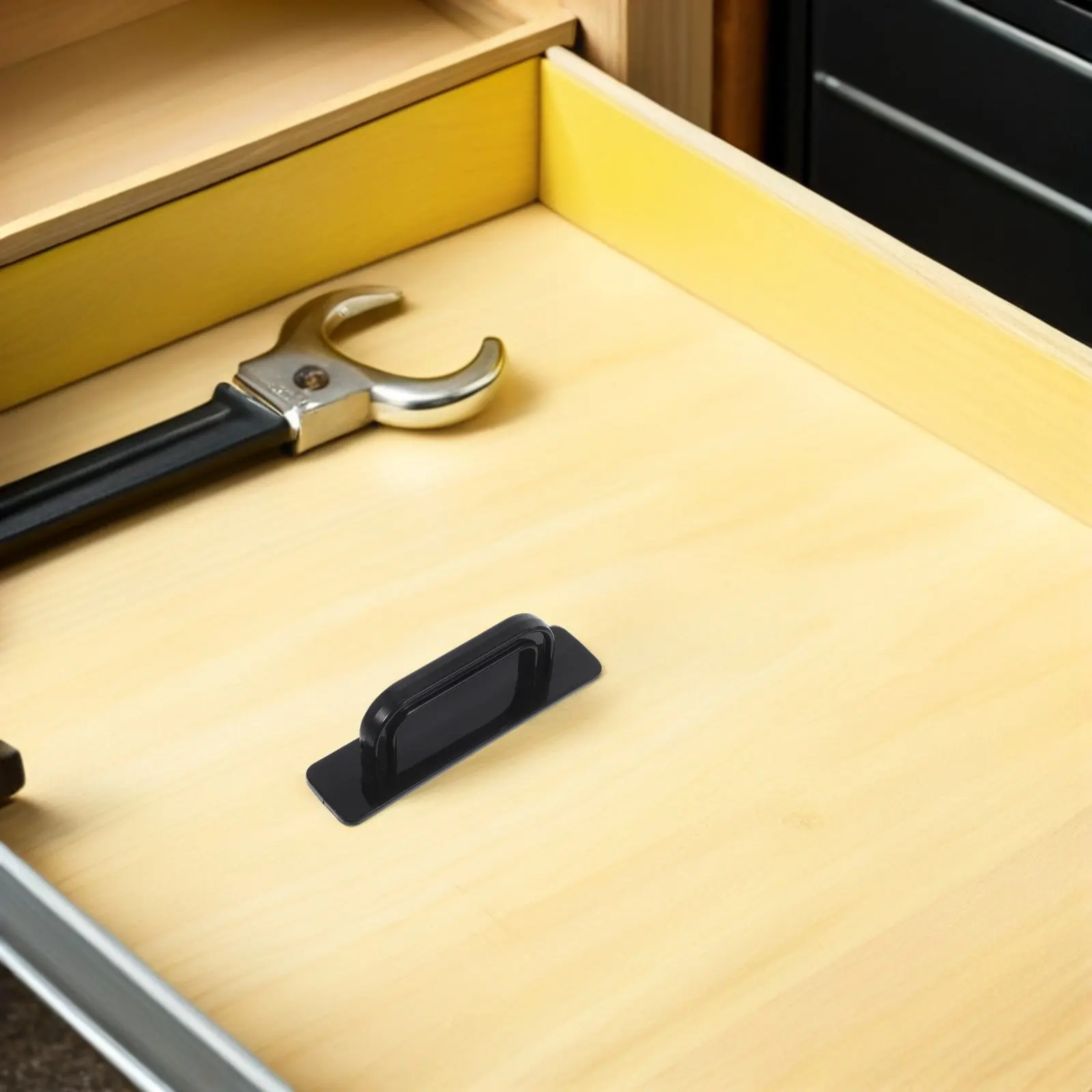 5Pairs Self-Adhesive Pull Handles Strong Adhesive Backed Cabinet Door Pulls for Drawers Wardrobe Closets Glass Sliding Doors