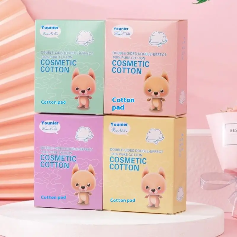 50/100PCS 얇은 면 패드 부드러운 면 스트레치 일회용 세안용 네일 폴리쉬 리무버 화장품 메이크업 도구