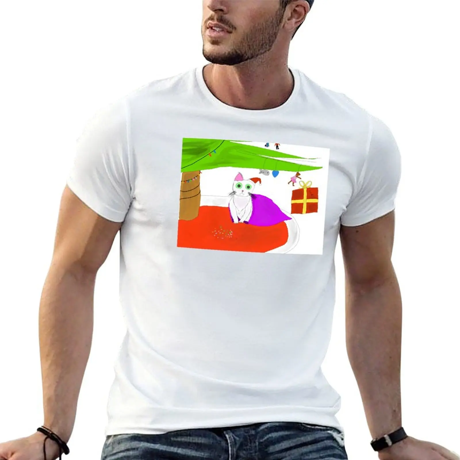 

Christmas Cat 2020 T-Shirt t shirt man plain t shirts for man slim fit T-Shirt
