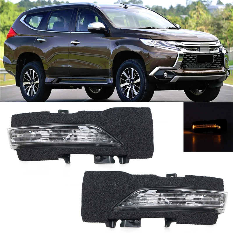 

For Mitsubishi Pajero Sport 2017 2018 2019 2020 2021 Outside Rearview Door Side Mirror Turn Signal Light Lamp 8351A093 8351A094