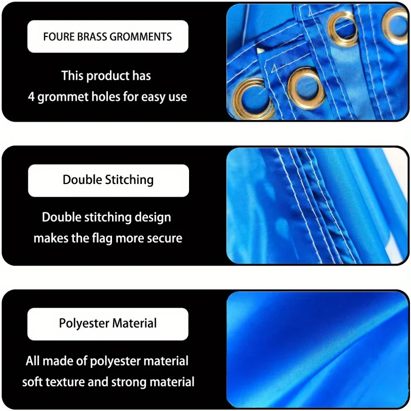 لافتة بوليستر مخصصة 1p للاستخدام الداخلي والخارجي - لافتة مع 4 حلقات، مقاسات متعددة، مثالية لديكور المنزل #6