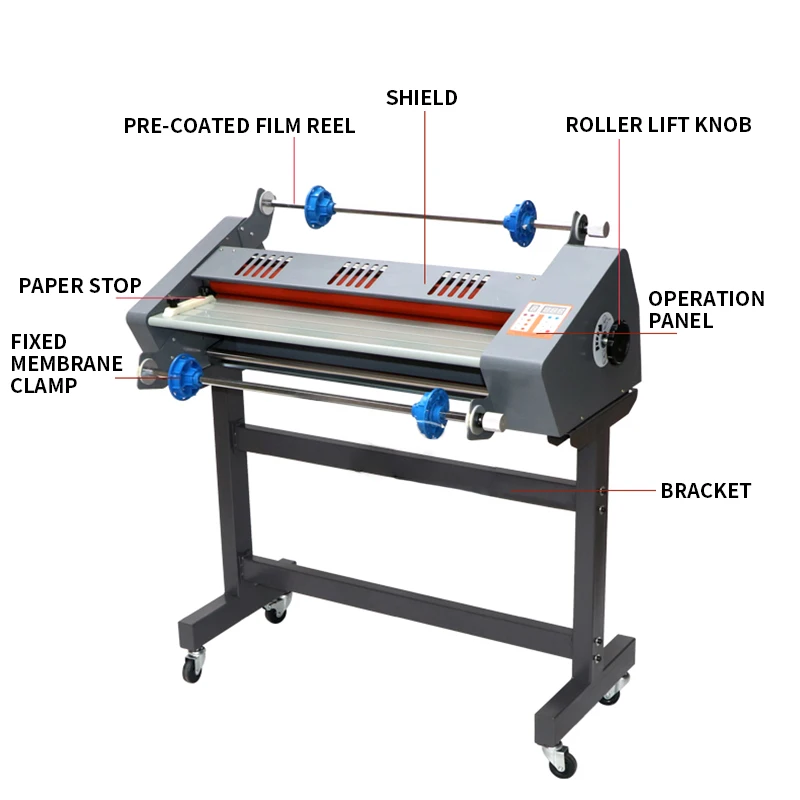 FM650 Hot Laminating machine, Heating Inside the Rubber roller, Professional Laminating, Hot and Cold Laminating machine