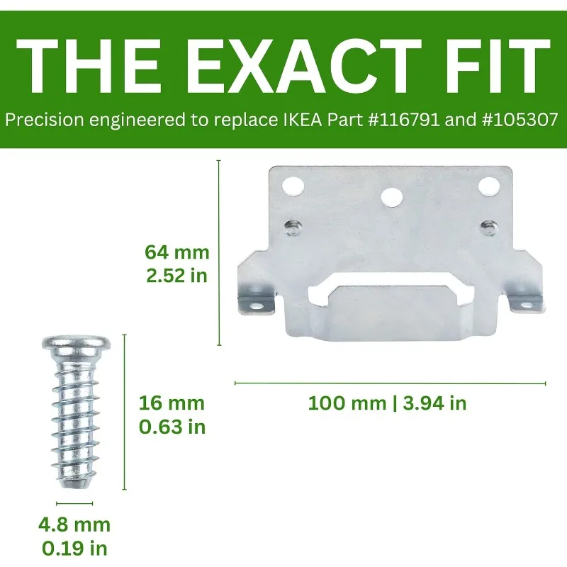 Camping Mounting Brackets With Fitting Screws For Skorva Trysil Hemnes Malm Brimnes Bed Outdoor Caravan Parts Anti-Rust - view 4