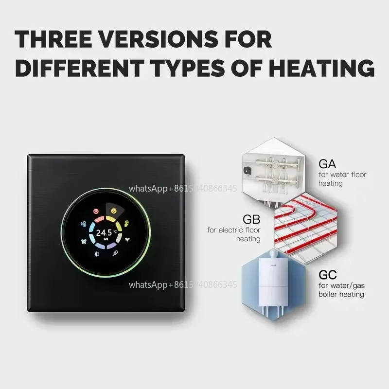 WiFi Smart Home Heating Knob Thermostat Temperature Controller Water Gas Boiler Electric Heating For Alexa Google Home