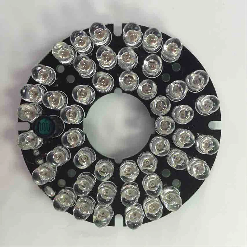 Placa de bombilla iluminadora infrarroja IR, 48 LED, 60 grados, para cámara de seguridad CCTV para el hogar