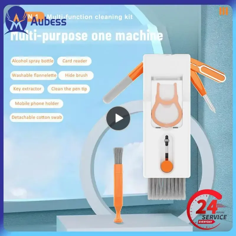 متعددة الوظائف الكمبيوتر لوحة المفاتيح الأنظف مجموعة فرشاة سماعة تنظيف القلم الهاتف شاشة نظافة Keycap مجتذب عدة أدوات تنظيف