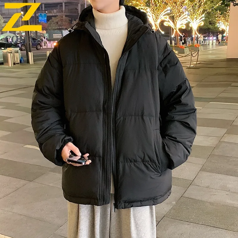 COMXZ Luxury Men Adventure Down Jacket High End Hooded Outdoor Multi Feature Comfort Parka Streetwear Travel Warm Winter Coats