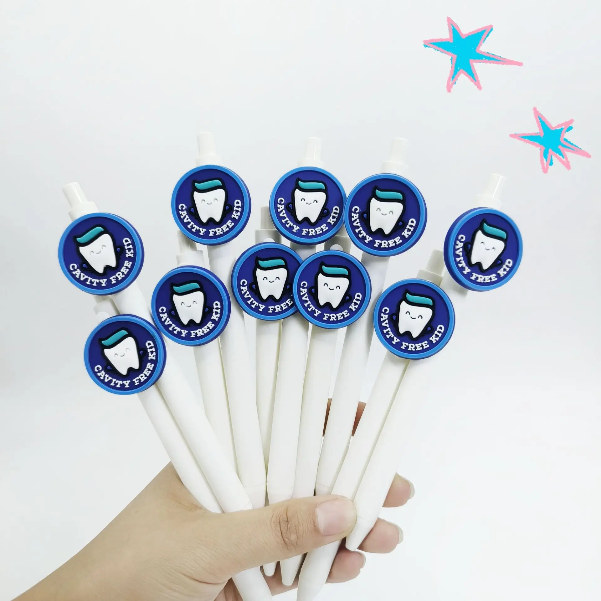 2025 جديد الأبيض الأسنان سلسلة التصحيح القلم بولي كلوريد الفينيل لينة المطاط التصحيح قلم توقيع الطالب هدية القلم افتتاح الموسم هدية