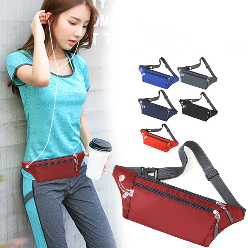 

Fashion Men Women Waist Bag Sport Run Fanny Pack Men Crossbody Chest Bag Mobile Phone Purse Multifunction Belt Bag 6 Color