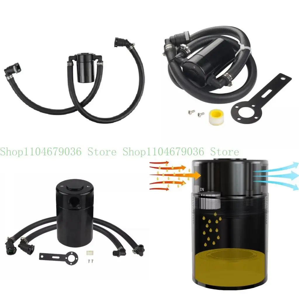 

652F Air Oil Separator Oil Catch Can for Passenger Side 2021-2023 3Oz Auto Accessory Engine Oil Separator