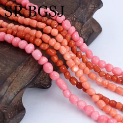 Natural Red Pink Sea Bammboo Coral Irregular Loose Spacer Beads Jewelry Making DIY for Bracelet Necklace Accessories 15