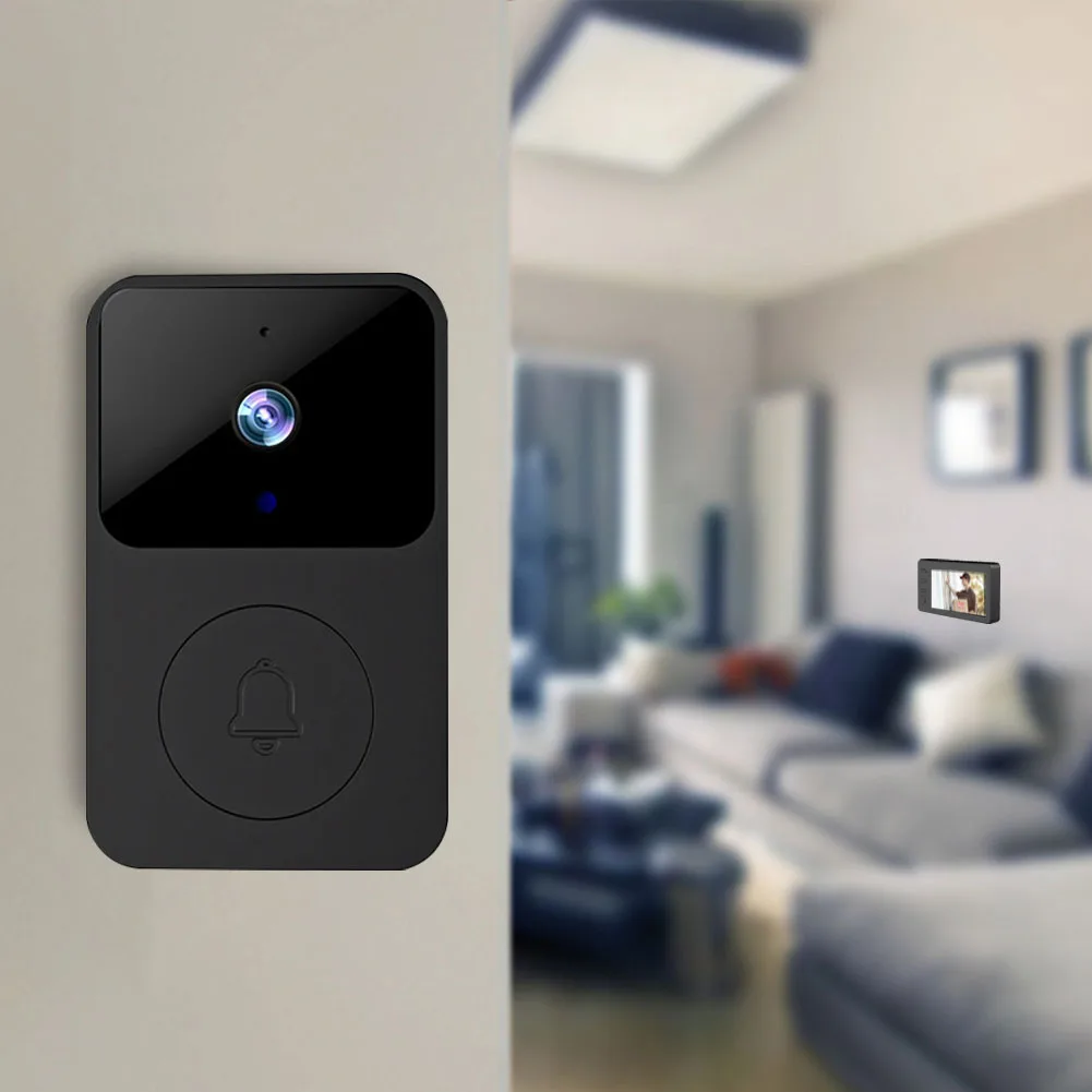 Sistema de intercomunicação com campainha de vídeo wi-fi sem fio, sistema de intercomunicação por vídeo, visão noturna ir, áudio bidirecional para villa, escritório doméstico, apartamento