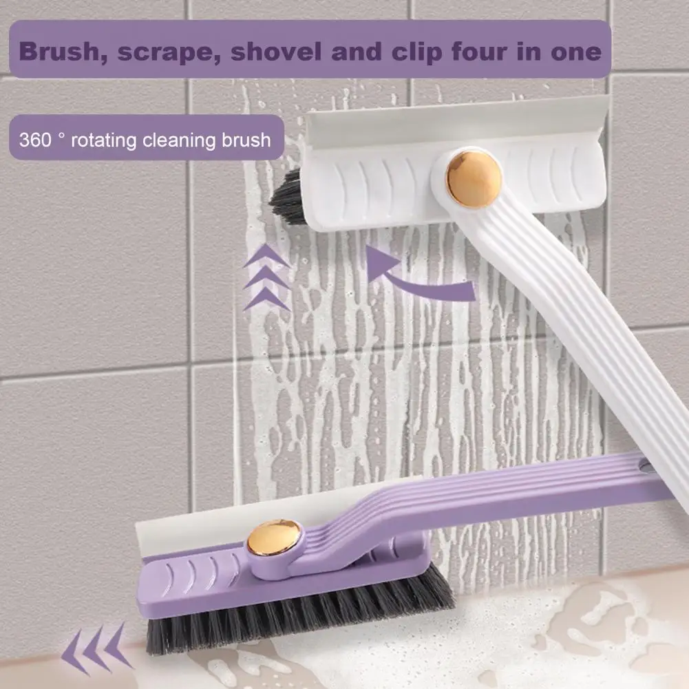 Kitchen Sink Brush V-shaped Bristles Brush Rotatable V-shaped Crevice Brush Set with Long Handle for Kitchen Bathroom for Dead