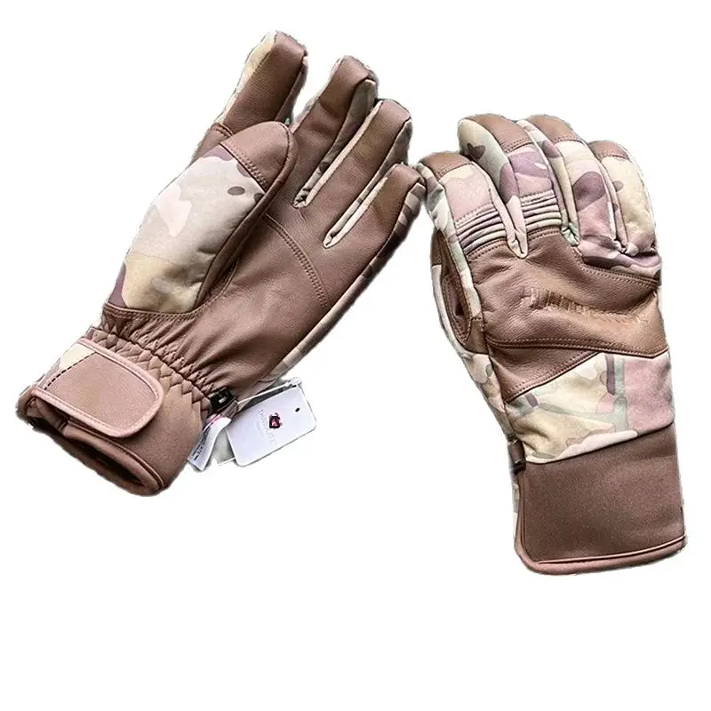 Thickened Cotton Skiing Gloves, Cold, Wind, Water Splashing, Warm, Outdoor Mountaineering and Cycling Gloves, Winter