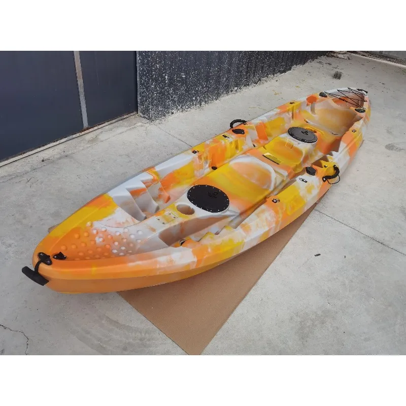 قارب صيد قابل للنفخ لشخصين - حرف مائية مع مجاذيف ومضخة، مثالي للانجراف على البحيرات والأنهار