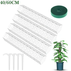 4PCS Moss Pole Plant Climbing Frame 23.6/15.7 Inches Reusable Plastic Plant Pole Suitable for Flower Pot Plant Climbing Growth