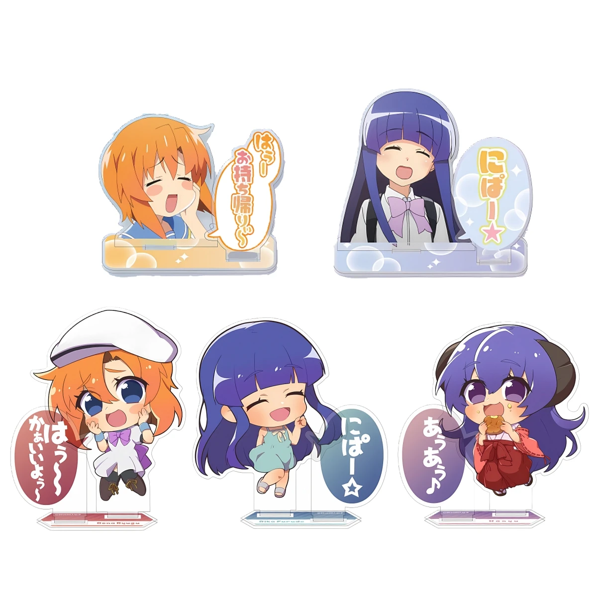 Подарки-для-фанатов-аниме-higurashi-when-they-cry-mogu-mogu-hd-Персонаж-с-двойной-вставкой-10-см-Акриловая-подставка-Орнамент-Серия-О