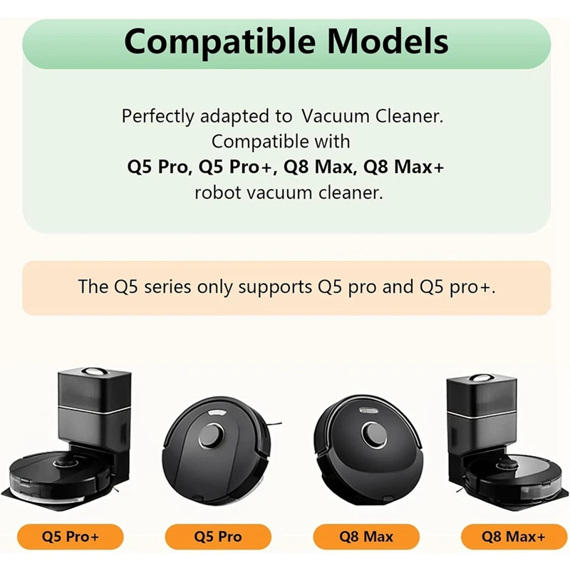 Запчасти для робота-пылесоса Roborock Q8 Max Q8 Max +(Plus) Q5 Pro Q5 Pro +(Plus)