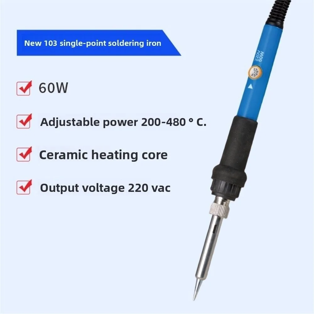 New 110V 220V 60W Adjustable Temperature Multistyles Alternating Current Electric Soldering Iron Rework Station Heat Pencil Tips