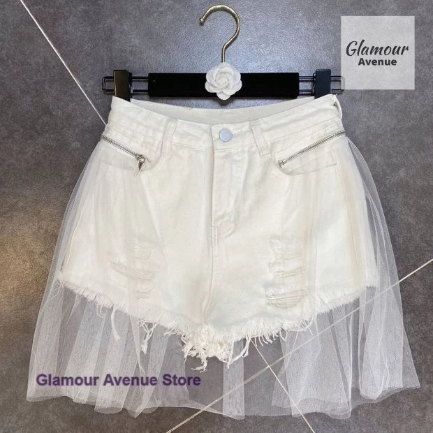 Francês retro desgastado destacável zíper malha calças de dança emagrecimento jeans feminino verão moda temperamento casual calças quentes