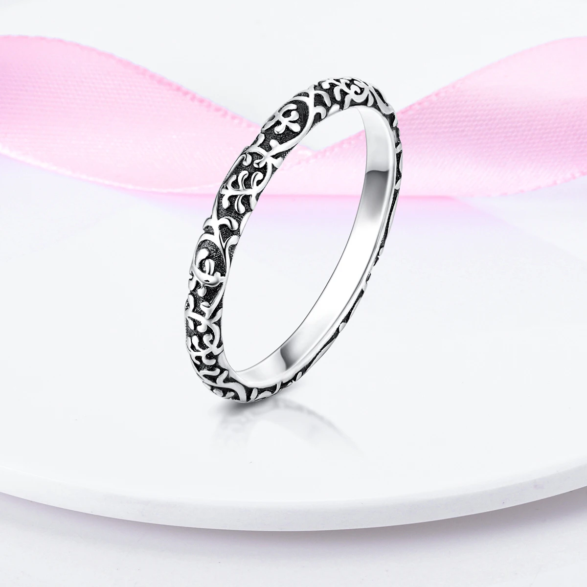 

Woman Ring For Woman 925 Silver Finger Ring Vintage Pattern Original Wedding Jewelry