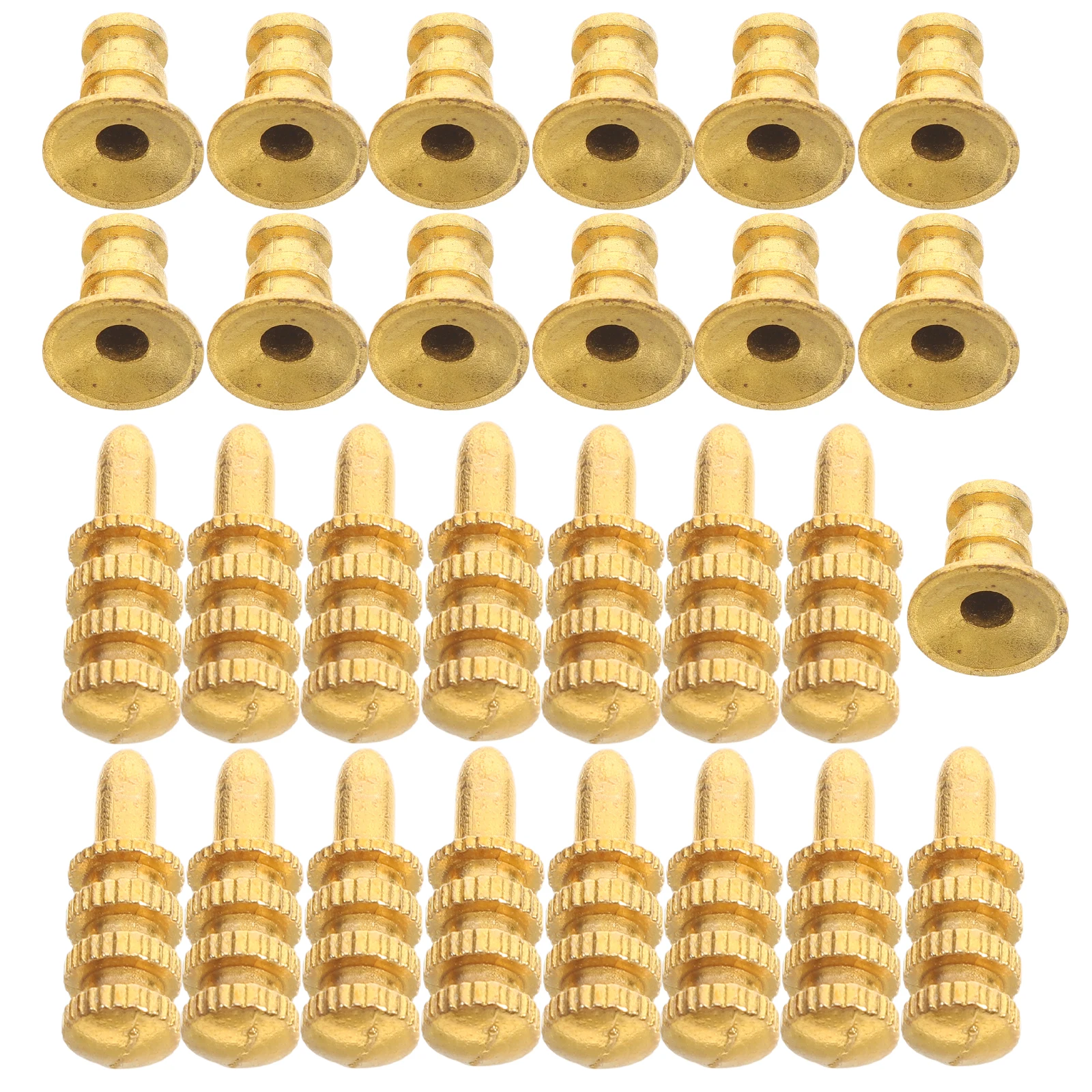 

24 Set Hardware Furniture Alignment Pins Connector Bolt Sleeve Leaf Dowel Connectors