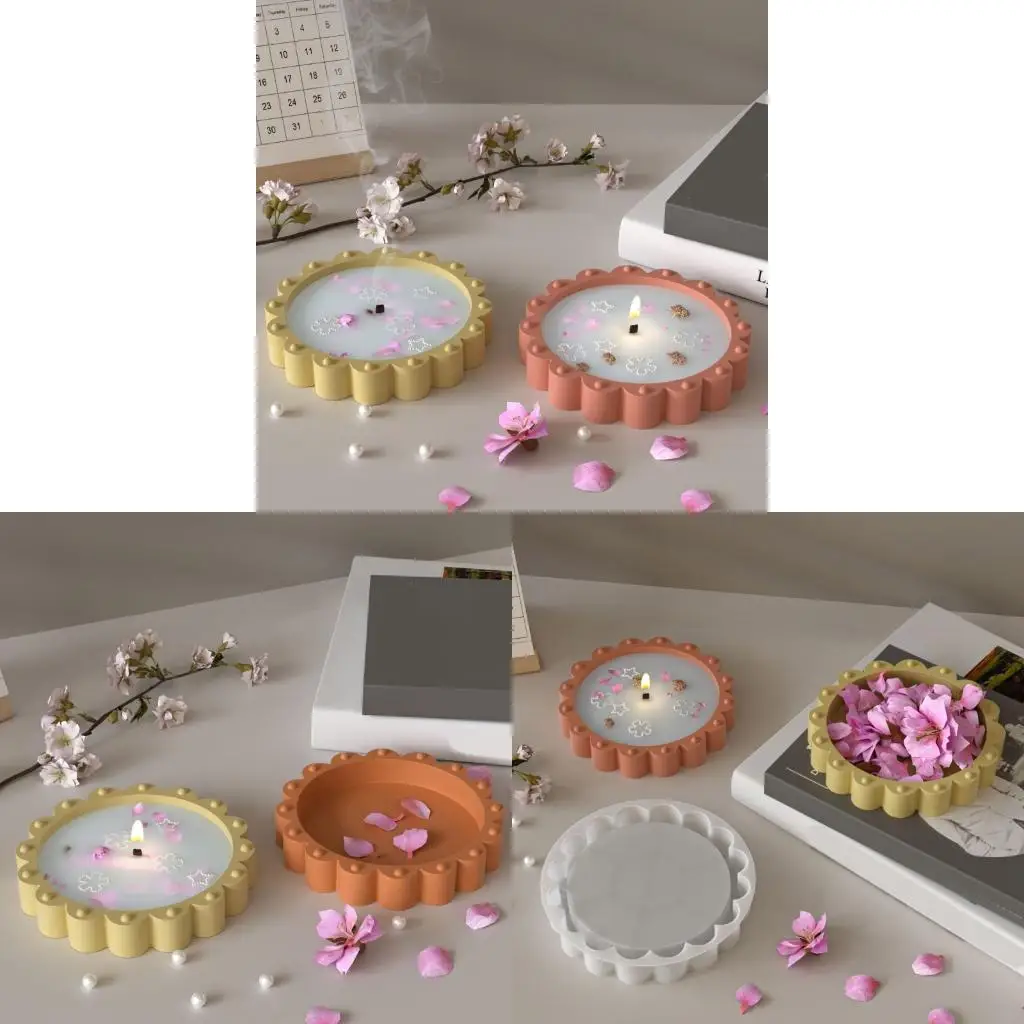 

Универсальная силиконовая ремесленная форма для подноса для ювелирных изделий из смолы со сложной кружевной детализацией и