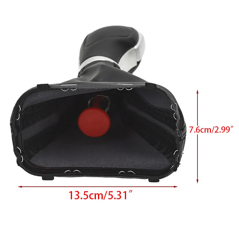 Automatic Gear Shift Knob Stick Lever Shifter Leather Dust Cover For VW Tiguan 5N 2012-2015 Golf 6 jetta MK6 EOS GOLF PASSAT - Detail 1