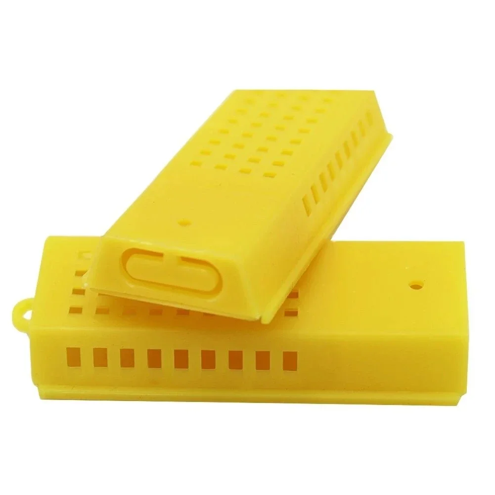 10 Pcs Bee Transport Cages Beekeeping Bee Queen Rearing Cage  Plastic Hollow Breathable Cage Mailing Bees Beekeeping Tools
