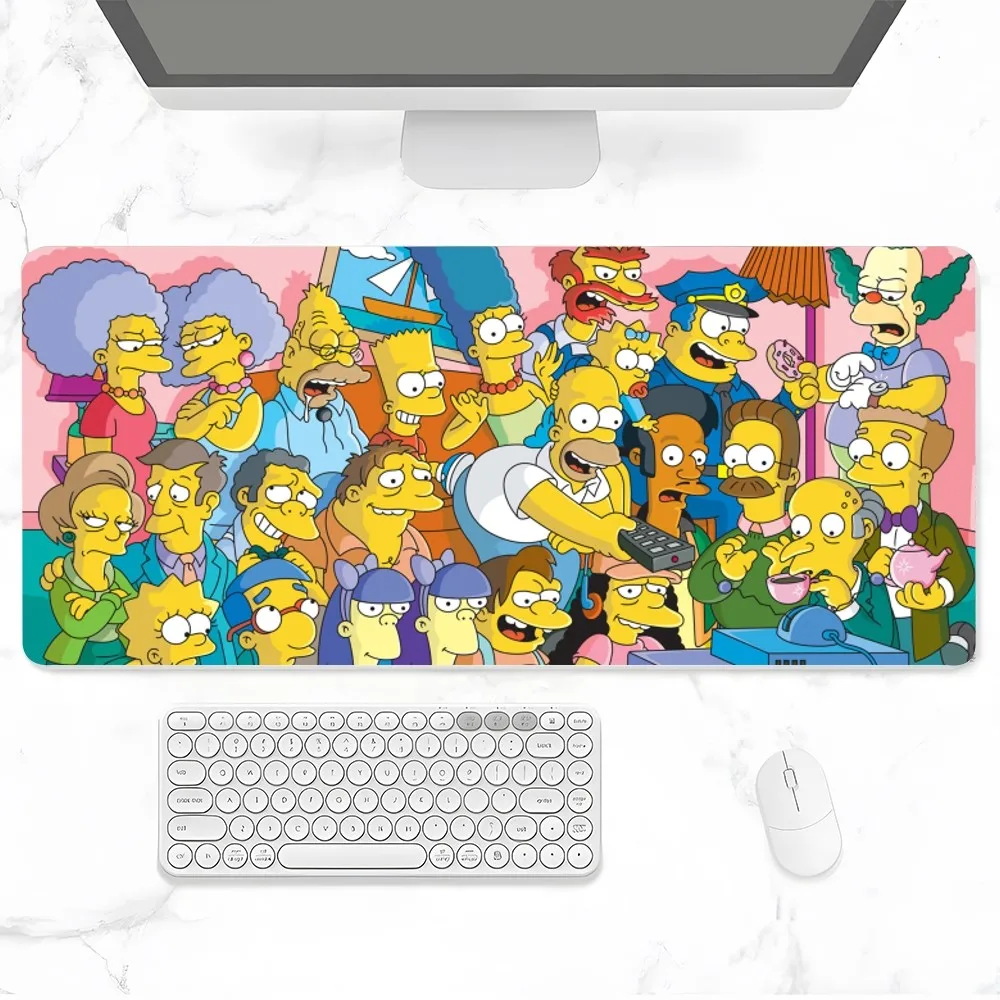 Die simpsons Mauspad Gamer PC Gaming Zubehör Gummi matte xxl Deskmat Matten Tastatur Schrank Mause Laptops