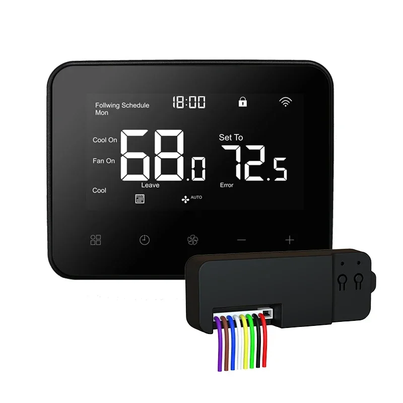 Termostato programmabile Wireless WIFI Smart Control per pompa di calore PTACs VTACs