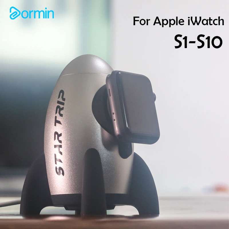 

Металлическая ракетная подставка Dormin, магнитная подставка для зарядки iWatch, небольшой органайзер для Apple Watch 2/3/4/5/6/7/8/9/S10/Ultra 2