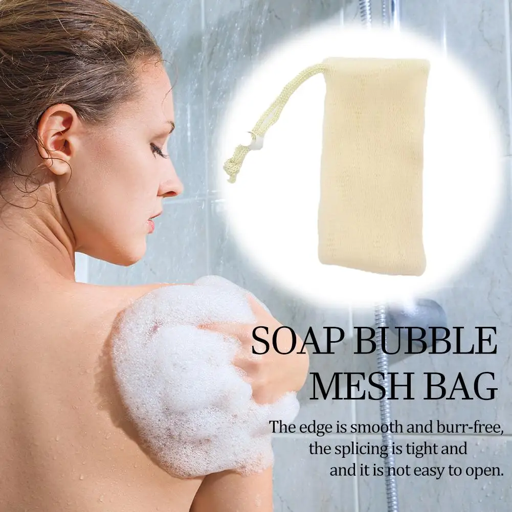 

Mesh Foaming Soap Bags Cleanser Foam Bag Drawstring Bubble Shower Foam Mesh Net Foaming Bag J4y5