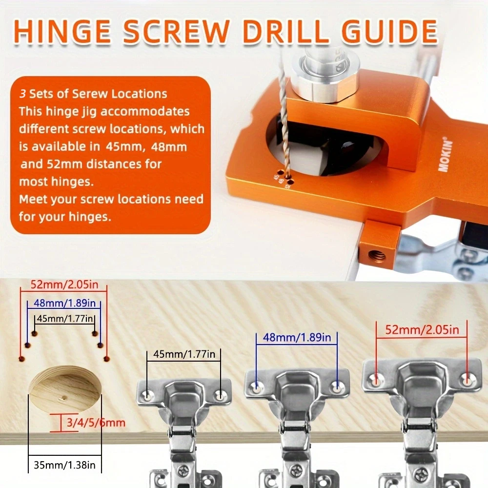 35 مللي متر المفصلي المخفي تهزهز عدة ثقب الحفر دليل محدد مع تركيبات النجارة ثقب فتاحة أدوات خزائن الباب أدوات الناخس