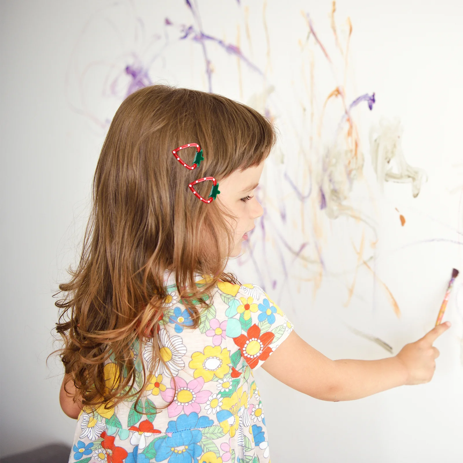 

15Pcs Kawaii Hair Clips Strawberry Design for Little Girls Secure Grip Won't Fall Off Versatile Use As Side Ponytail Bangs Clip