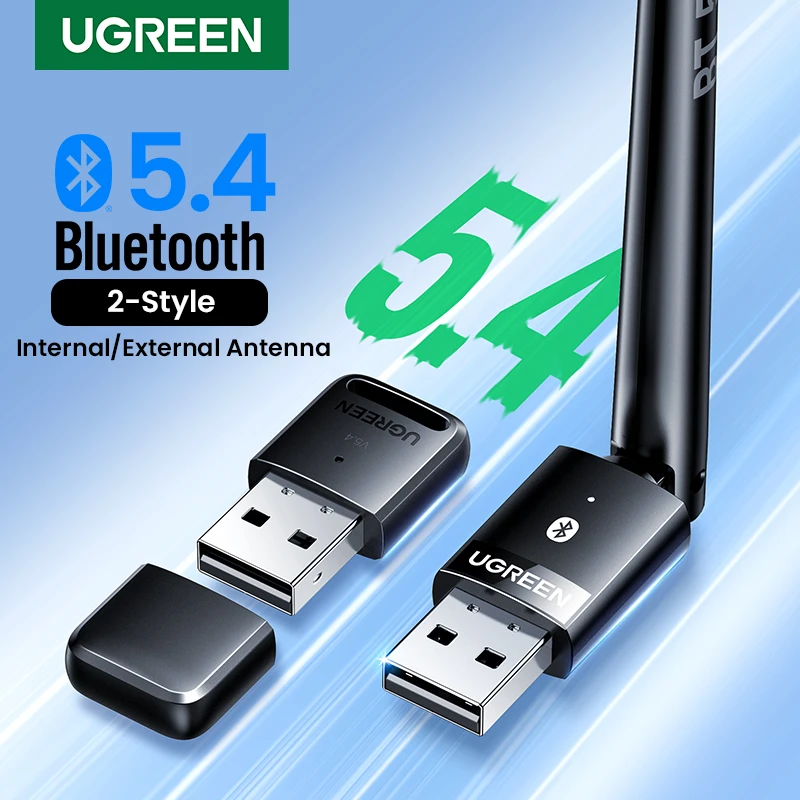 Ugreen usb bluetooth 5,3 5,4 dongle adapter für pc lautsprecher drahtlose maus tastatur musik audio empfänger sender bluetooth