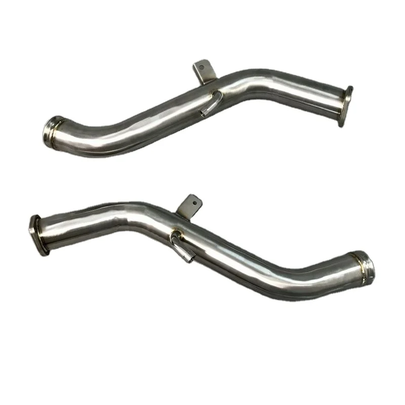 Full Downpipe Kit 2016 2021 For Infiniti Q50 Q60 3.0TT Custom Downpipe