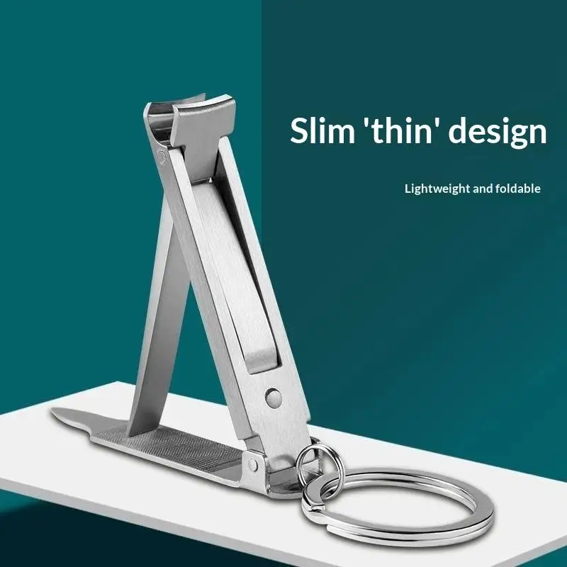 Nail Clippers Ultra Thin Foldable Portable Multi-Function Durable Nail Cutter for Outdoor Camping Hiking Short Trip Use