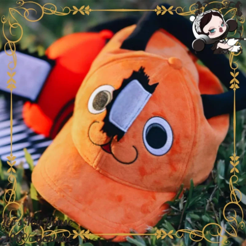 

Official Chainsaw Man Denji Pochita Plush COS Chain Baseball Cap Anime Peripheral Couple Merch For Anime Exhibition Fans