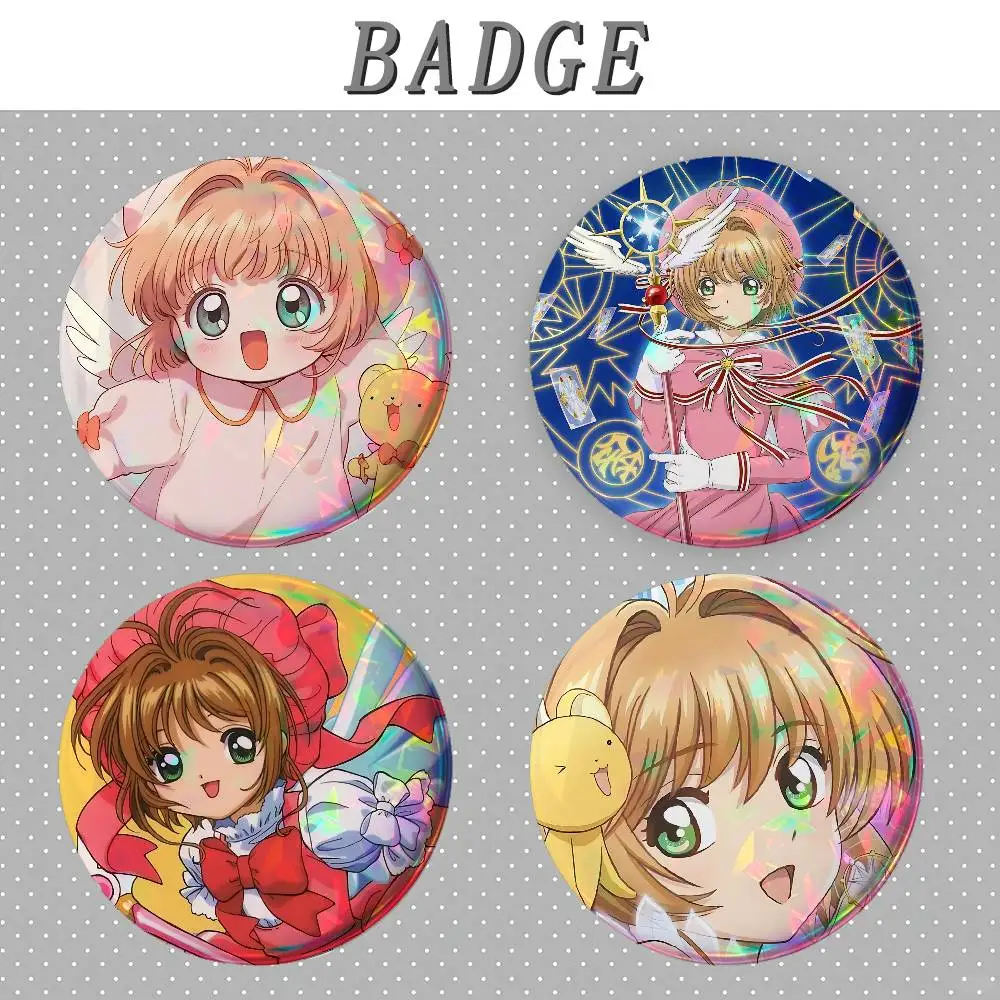 Cartoon C-Cardcaptor S-SakuraS Badges Tinplate Soft Button Pin Brooch Metal Badge Custom Jewelry Accessories Hat Bag Lapel