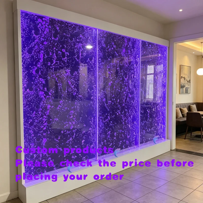 custom.New Design RGB LED Bubble Wall Decor Acrylic Standing Home Decor Customizable Size/Wireless Remote Indoo