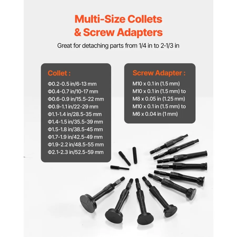 16 قطعة تحمل ثقب أعمى مجتذب مزيل النازع الداخلي مطرقة الشريحة