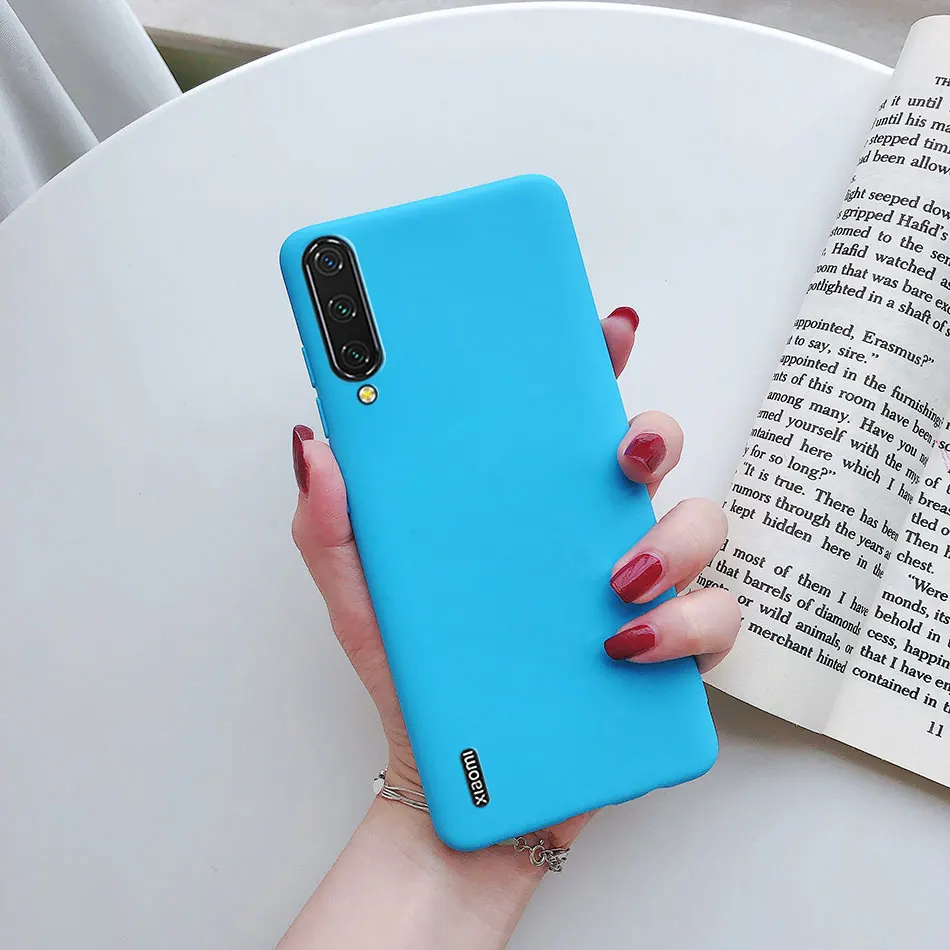 حافظة لهاتف شاومي Mi 9 Lite 8 9 se 9t 10 10t Pro 11 Mi a1 a2 a3 mia1 mia2 mia3 lite note 3 غطاء خلفي من السيليكون والبولي يوريثان