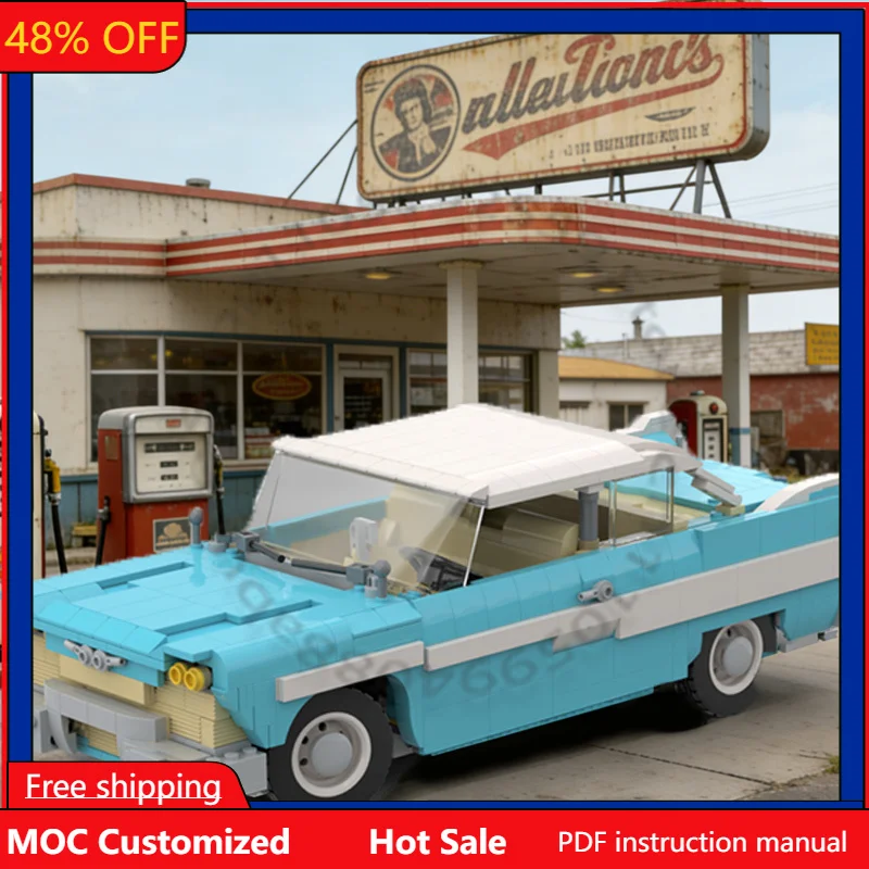 

Конструктор 1046 деталей: Гиперкар 1958 Plymouth Fury MOC, модульный, настраиваемый, развивающий, для самостоятельной сборки, подарок на праздник