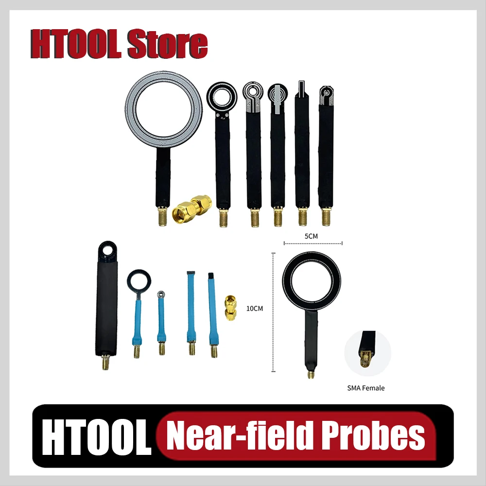 HTOOL HT03/8/8-1 Near Field Probe Set 9KHz-7GHz EMC EMI SMA Female Antenna RE CE Test Locate Interference Source SA6 GS-320