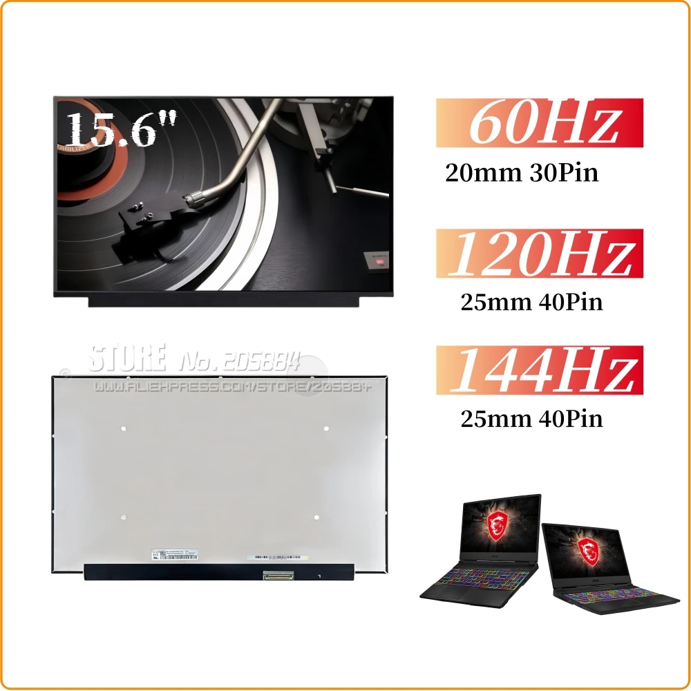 

Для ноутбуков MSI GF63, GF65, GS65, GF66, GL65, GP65 с 15.6-дюймовым FHD LCD-дисплеем