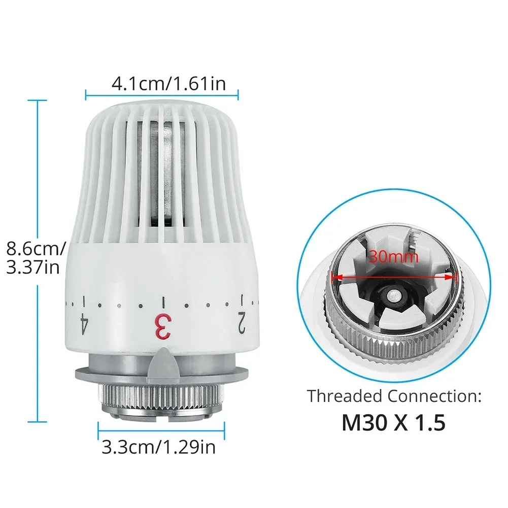 2pcs Radiator Thermostatic Head Heater Control Thermostat Tools Valve Heads For Temperature Control Heating Tool Accessories