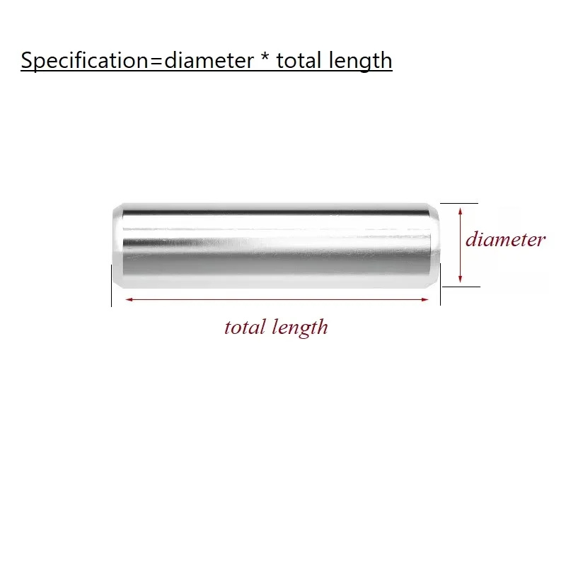 Peijian 316 Stianless Steel Gb119 Cylindrical Locating Dowel Pin Metal Fixing Shaft Lock Pins Round Bar Solid Rod M3 M4 M5 M6
